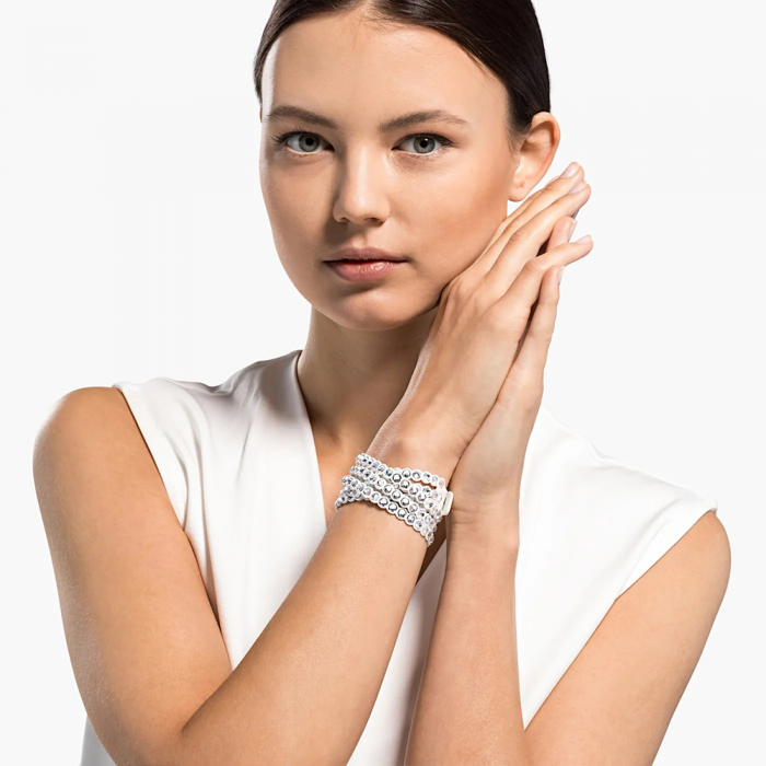 Pulsera gris Slake Power Collection · Swarovski
