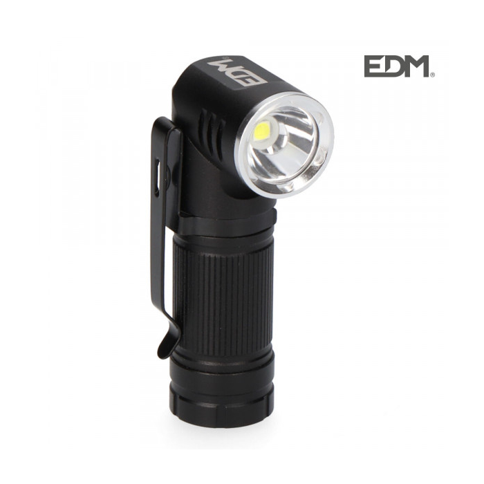 MINI LINTERNA LED CABEZAL DIRECCIONABLE, RECARGABLE 8W 450LM EDM