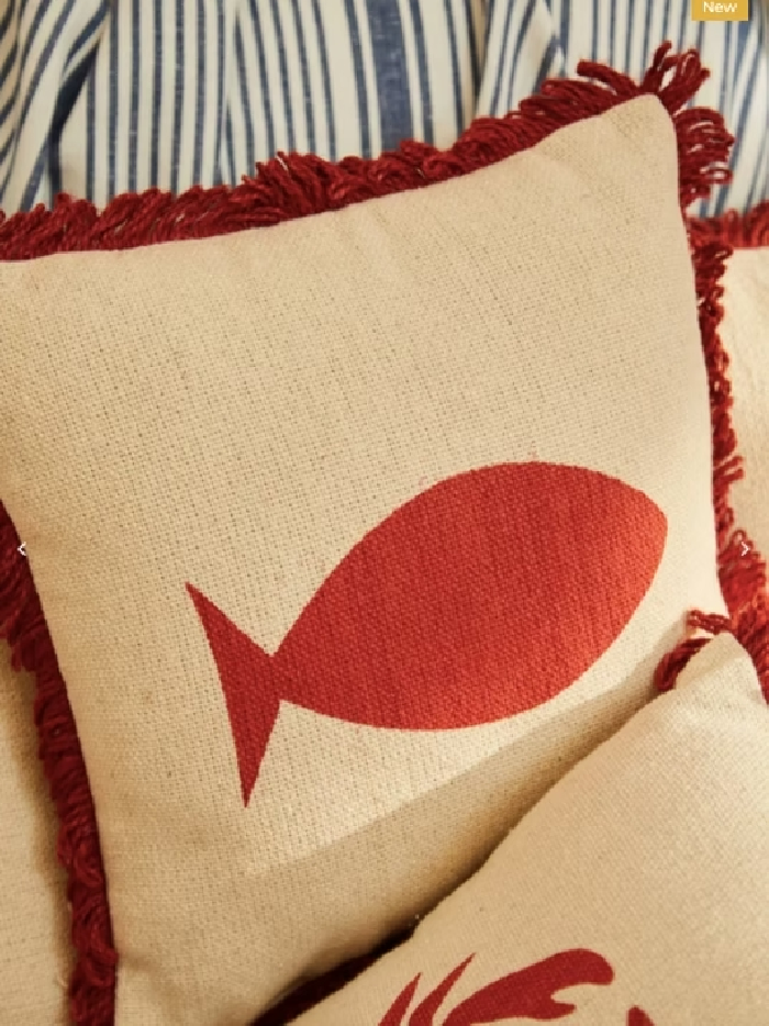 Cojín Fish Rojo