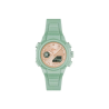 Reloj Lacoste LC33 Dual Display multifunción Silicona verde agua