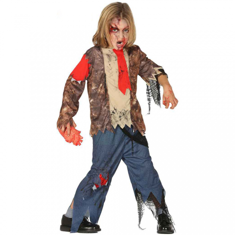 Disfraz de niña de zombie