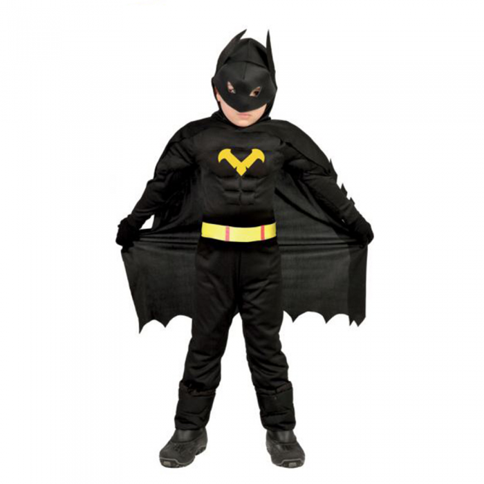 Disfraz de niño de Batman con músculos